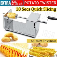 Potato Twister Tornado Slicer Cutter Stainless Steel Vegetable Spiral Machine