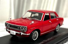 Nissan Bluebird 1600 SSS 1969 Red 1/43 Scale Model Car, Near Mint, Collectible