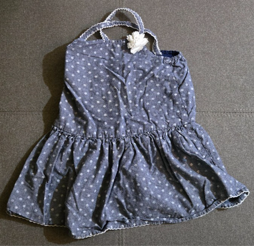 OshKosh Genuine Kids Girl's Dress - Blue Dot Size 3T