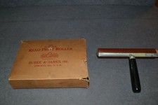 Burke  James 8" Rexo Print Roller Darkroom Photography w/ Box VINTAGE 