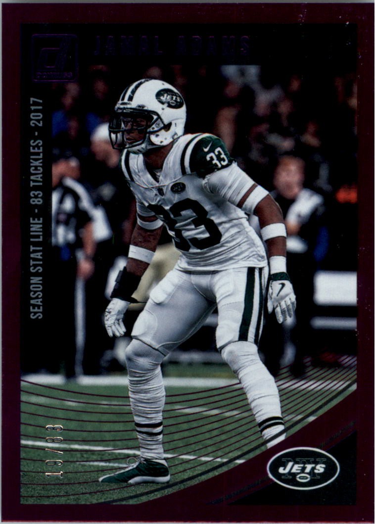 2018 Donruss Season Stat Line #213 Jamal Adams /83 - FB
