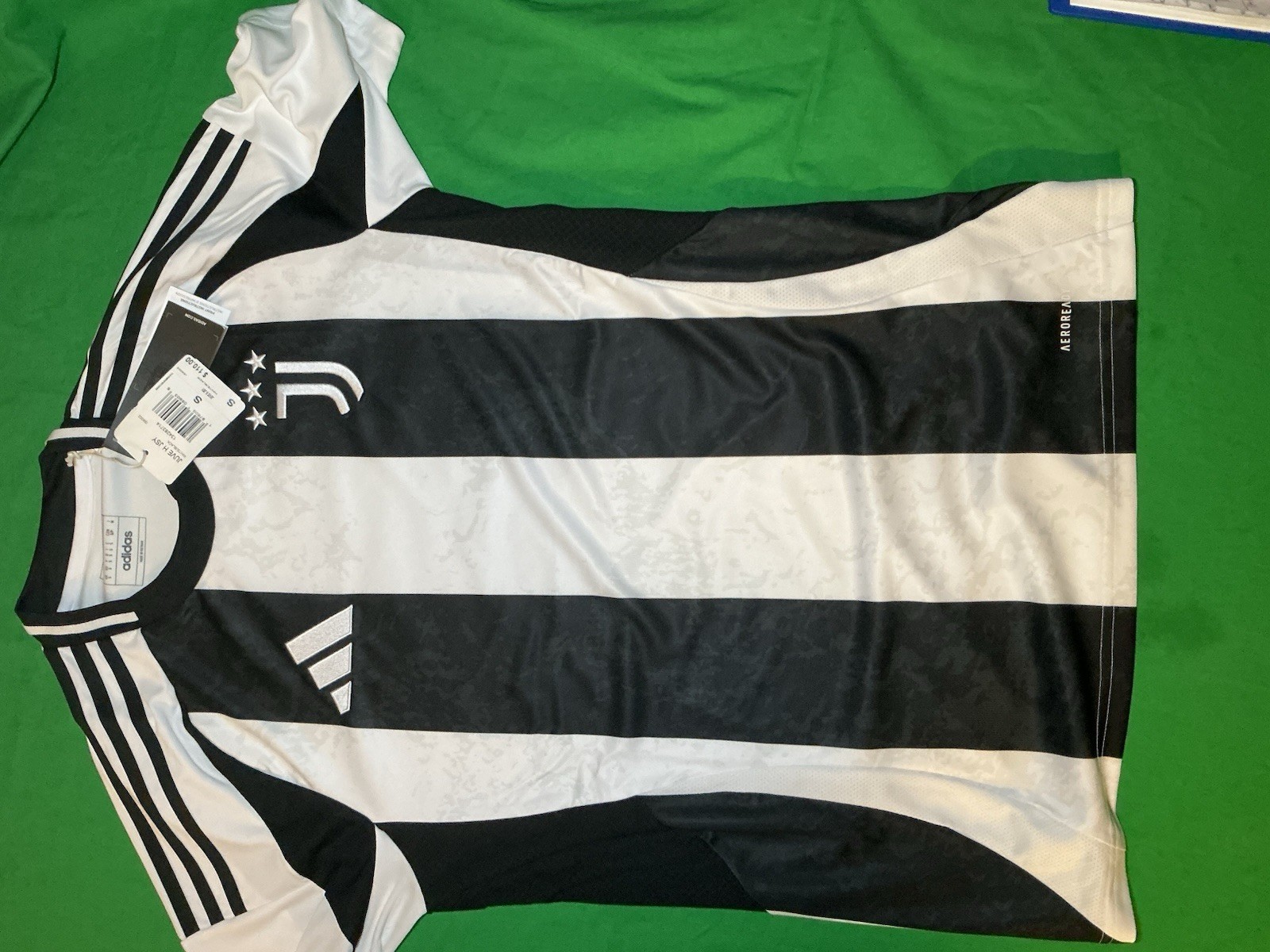 Adidas Juventus 24/25 Home Black White Soccer Jersey Men’s Size Small New IS8002