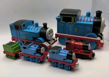 Thomas The Tank Engine Train Lot Of 6 Diecast Pull Back Motorized Vehicles James