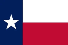 STICKER Texas flag red white blue lone star  Made in USA rearwindow decal