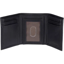 Genuine Dickies Men's RFID Leather Extra Capacity Trifold Wallet