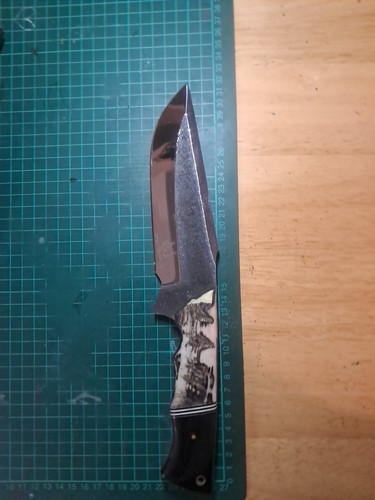 Hand Forged Knife, 32cm, Kydex Sheath With Belt Clip, Bowie, Hunting - Picture 5 of 5