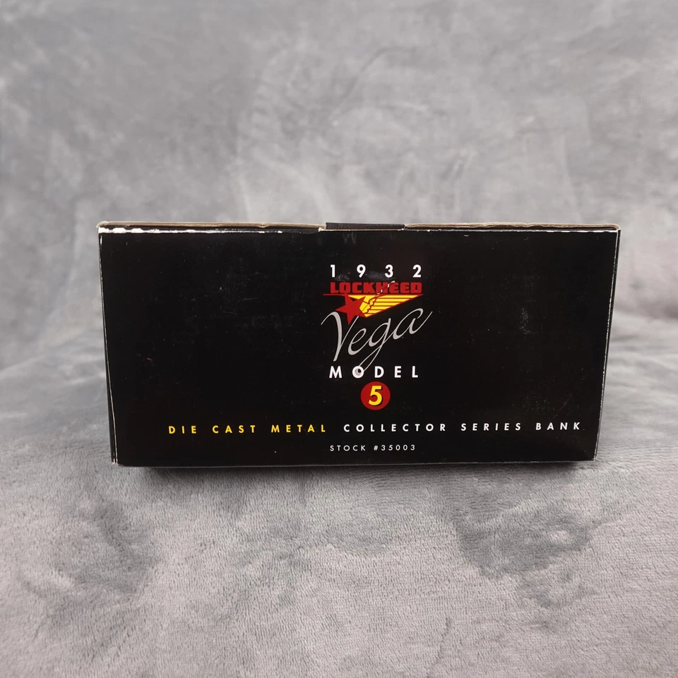 Vintage Racing Champions Lockheed Vega Model 5 1/32 Die-Cast Airplane Bank #43 - Image 4 of 4