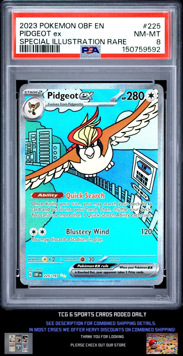 Pidgeot ex 225/197 SV03: Obsidian Flames Holo for sale online | eBay