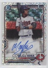 2021 Bowman Chrome Prospect Speckle Refractor /299 Malfrin Sosa #CPA-MS Auto 2f9