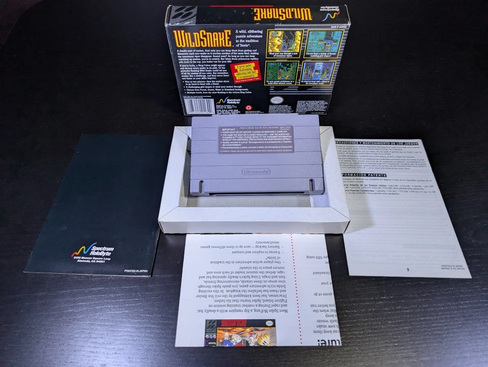 WildSnake | Super Nintendo | SNES | Complete | CIB w/ Inserts | Authentic - Image 2 of 4