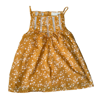 Maeve Anthropologie Martell Mustard Orange Lace Halter Top Shirt Blouse Size XL