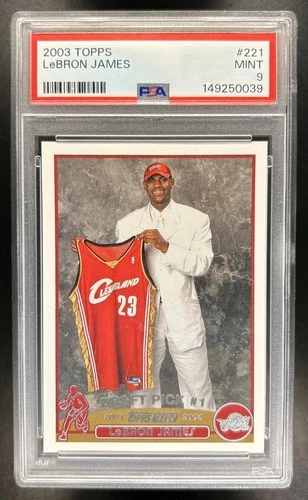 2003 Topps Lebron James PSA 9