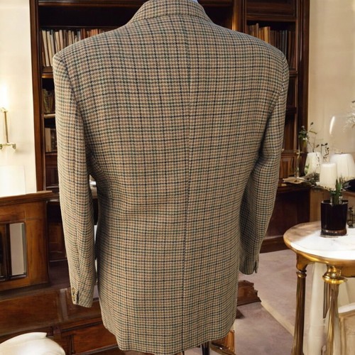 Vintage Christian Dior Tweed Blazer 40R Hpundstooth Plaid 23 Inch Arm Length H - Picture 10 of 24