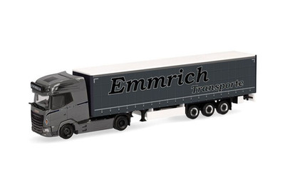 HERPA - DAF XG 4x2 with 3-axle trailer EMMRICH TRANSPORTE - 1/87 - HER320474