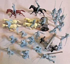 1960's Giant Battleground Playset Civil War Cassion Cannon Union Army Soldiers