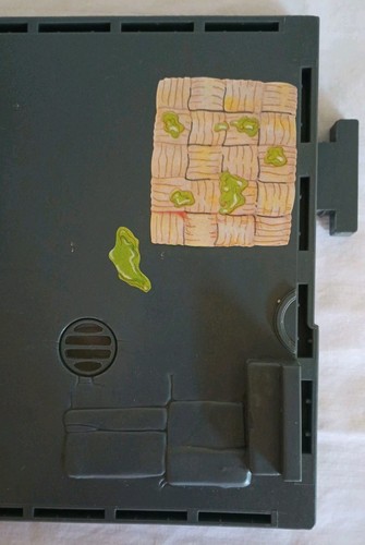 Vintage 1989 Teenage Mutant Ninja Turtle TMNT Sewer Lair Playset Part Floor Gray - Picture 11 of 14