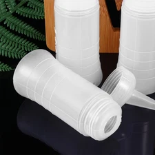 5 Pcs Refillable Plastic Spray Bottles Hair Salon Portable Shampoo Containers