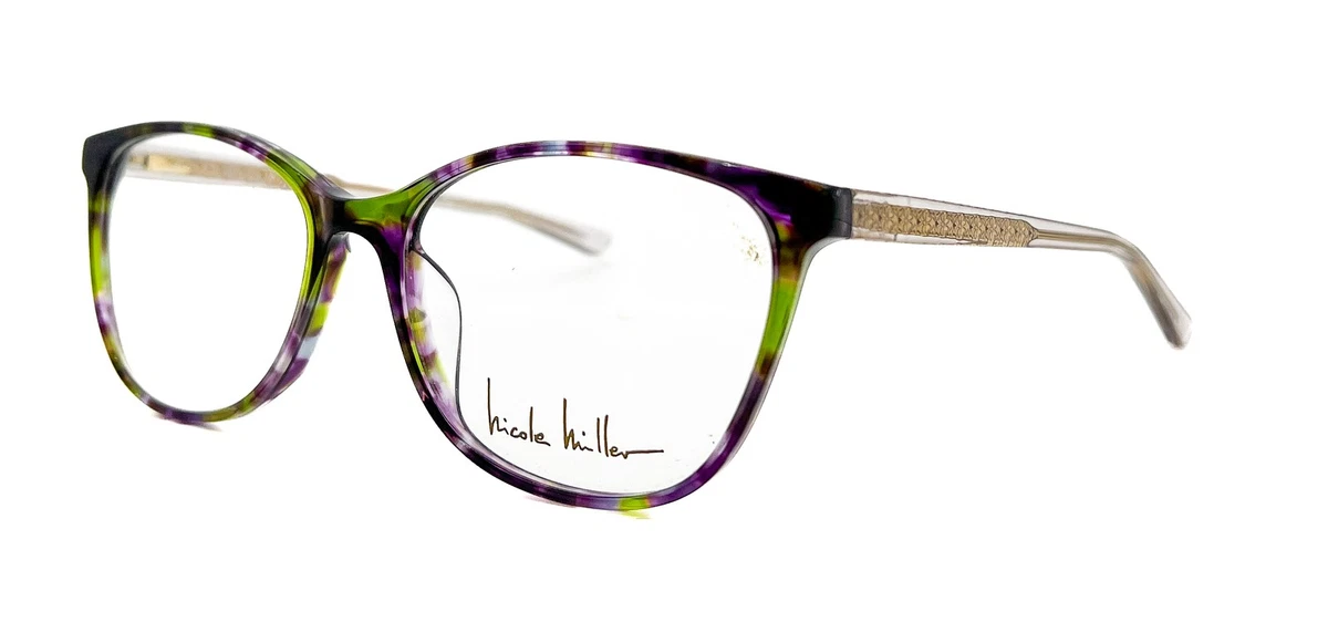 New Nicole by Nicole Miller NM-32 Col.60 Green Eyeglasses 51/15/140 Nicole Miller Glasses from an Authorized Dealer | EyeOns.com main image 3