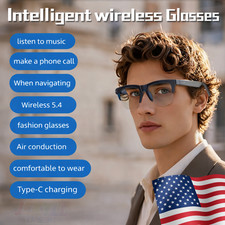 Smart Glasses Wireless Bluetooth 5.3 Sunglasses Headphone Driving Glasses IPX5