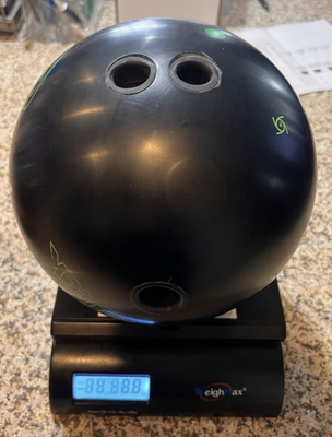 Storm Pitch Black Bowling Ball Black Drilled 14lb. used | eBay