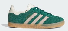 IF7157 GRADE SCHOOL ADIDAS GAZELLE 'WONDER BEIGE COLLEGIATE GREEN GS '