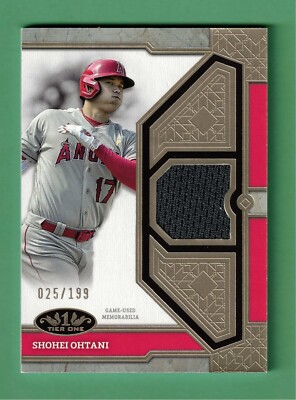 その他 TOPPS TIER ONE 2024 TOPPS TIER ONE SHOHEI OHTANI JERSEY CERTIFIED 25/199 ANGELS