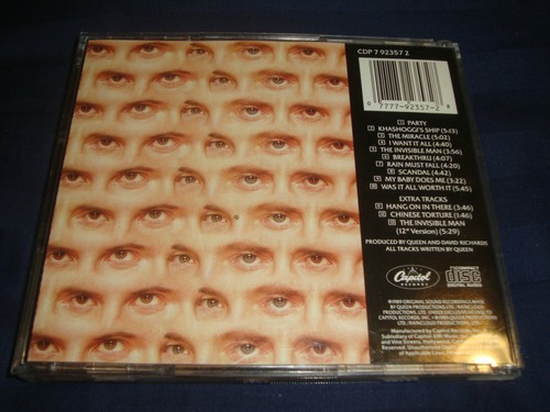 Queen Miracle promo cd - Imagen 4 de 4