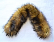 BOGNER KUNSTFELL FELL KRAGEN KAPUZENFELL für JACKE BRAUN 10 KNOPF UVP 169 € NEU