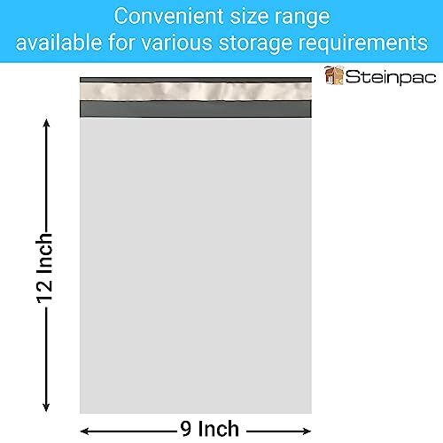 Lot De 500 Enveloppes Plastiques Poly Mailers 9x12 Pouces - Autoadhésives, Finition Mate