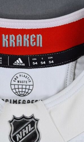Adidas NHL Seattle Kraken Hockey Fight Strap AU Patched Jersey Away Home Mens - Picture 6 of 13