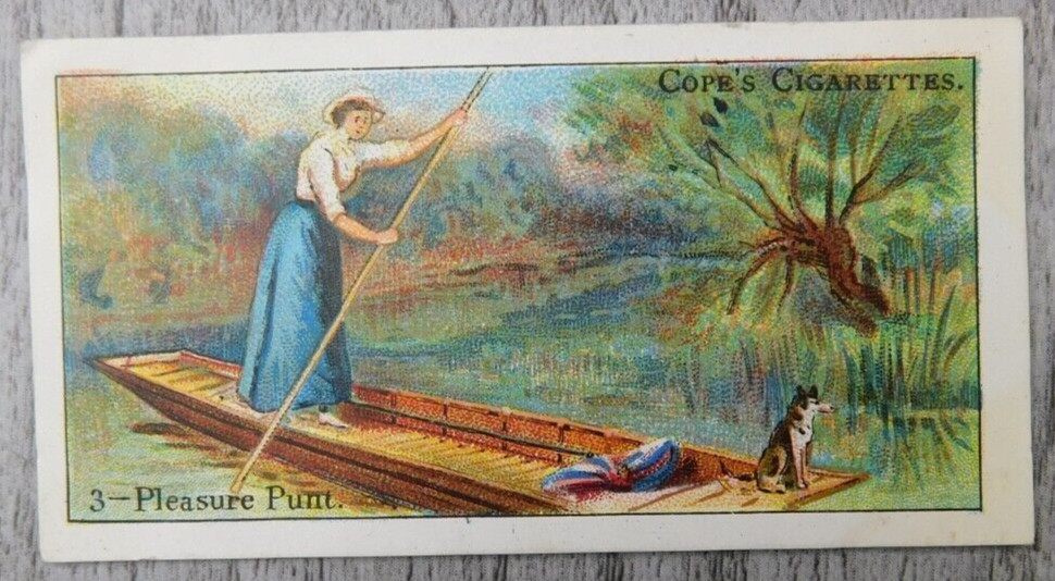 Boats of The World No. 3 Pleasure Punt Vintage Imperial Tobacco Co Trading Card