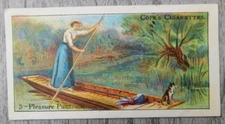 Boats of The World No. 3 Pleasure Punt Vintage Imperial Tobacco Co Trading Card