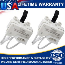 2Pcs 3406107 Dryer Door Switch Replacement Exact Fit for Whirlpool Kenmore Dryer