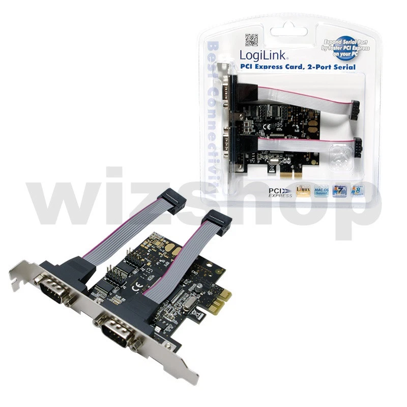 Scheda espansione 2 porte Seriali Seriale RS232 PCI-Express porta seriale serial - Immagine 3 di 3