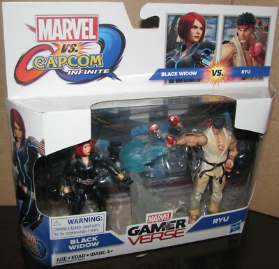  Marvel Gamer Verse Marvel vs Capcom Infinite BLACK WIDOW VS RYU 2-pack Figures