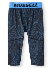 Russell Boys Base Layers Legging 2XL 18 Black  Blue Intelli fresh NEW
