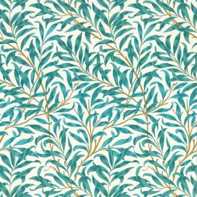 William Morris Design Willow Boughs Teal Tapetenkleister The Wall Vlies