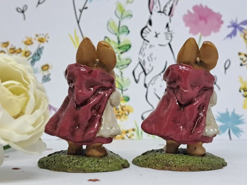 Wee Forest Folk Bunny B-13 - Día de viento con tulipán en bolsa (solo una estatuilla) - Imagen 9 de 10
