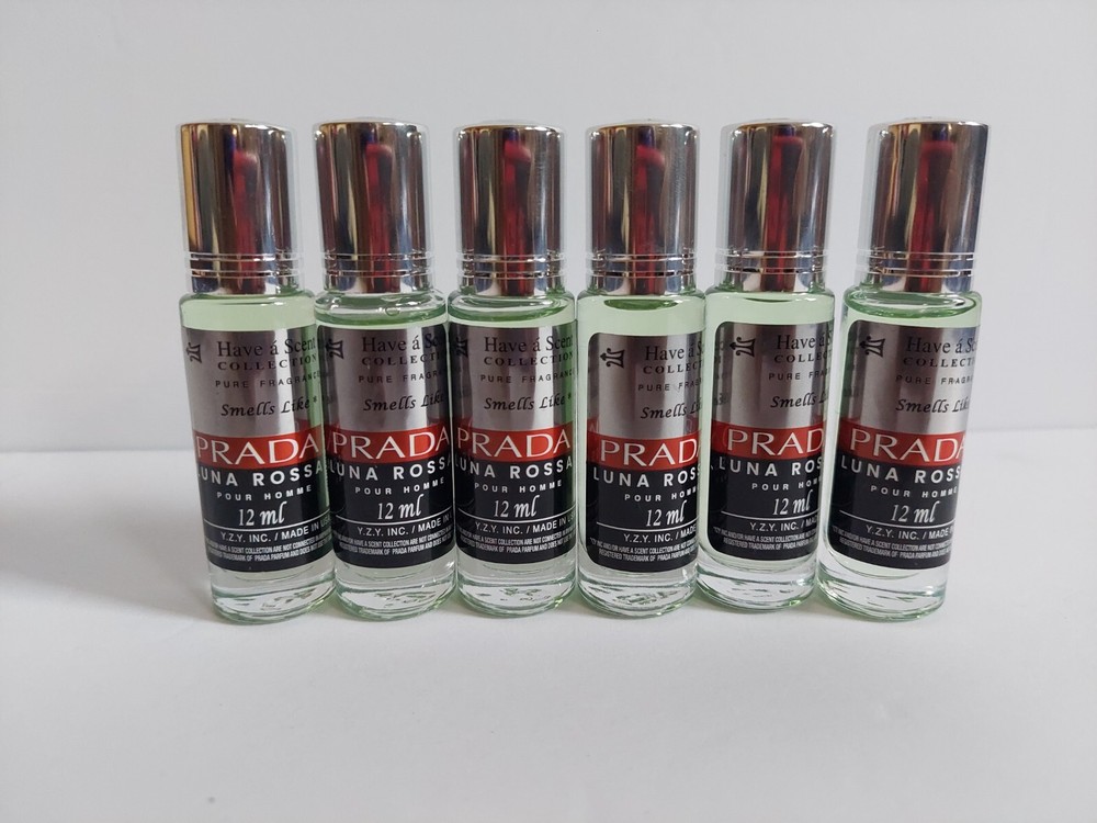 Prada Luna Rossa Men Fragrance Oil Set 12ML 6 Scents Bundle Discount
