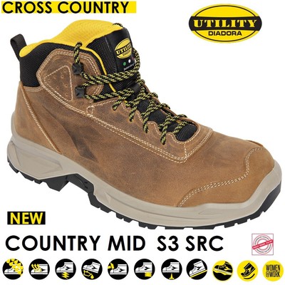 Scarpa antinfortunistica alta DIADORA COUNTRY MID S3 SRC