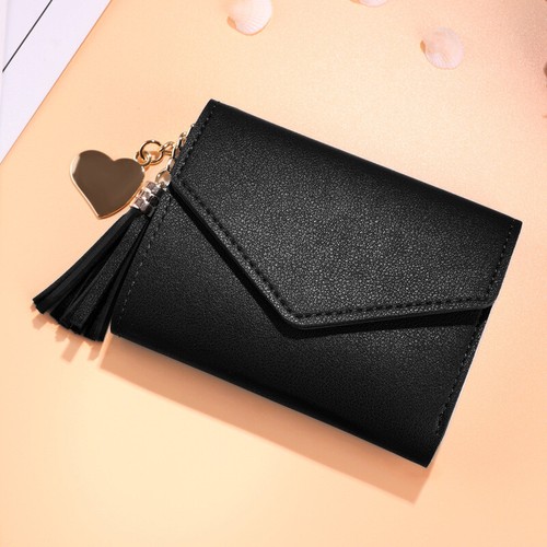 Women's Small Leather Wallet Slim Trifold ID Credit Card Holder Mini Purse Bag - Picture 4 of 20