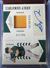 Sheldon Neuse 2020 Panini Absolute Rookie Jersey Signature #/140