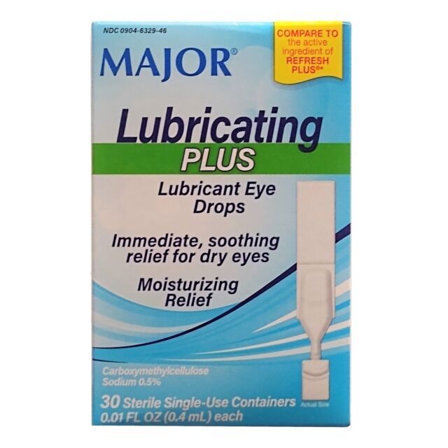 Major Lubricating Plus Lubricant Eye Drops