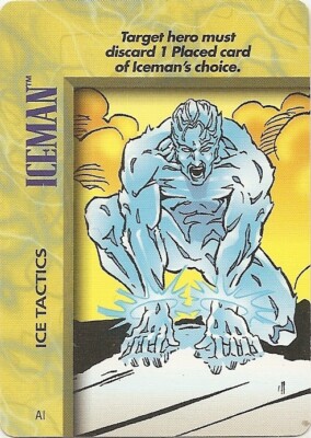 Marvel OVERPOWER IQ Iceman Ice Tactics special