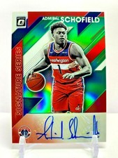 2019-20 Panini Optic Rookie Signature Series Green Prizm Admiral Schofield