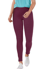 HUE Utopia Cotton-Blend Legging Dark Purple