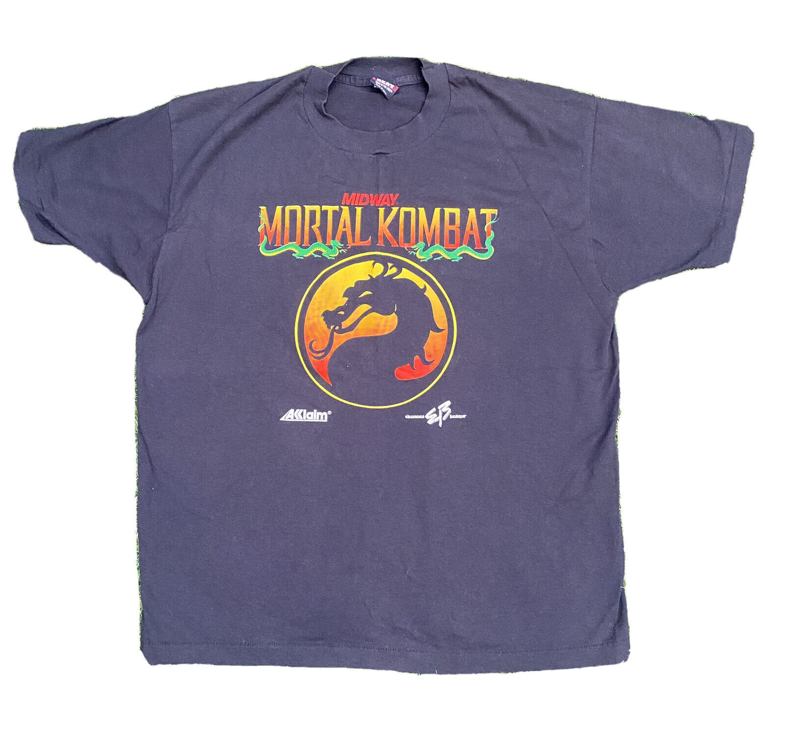 vintage Mortal Kombat 9 Fatality t-shirt XL MK1 arcade games play