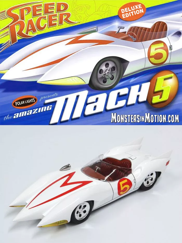 Speed Racer Mach 5 1/25 Scale Deluxe Model Kit by Polar Lights 181PL208 |  eBay