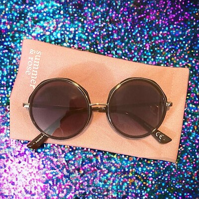 SUMMER & ROSE Evelyn Sunglasses, Round New With Tags MSRP  display picture 2