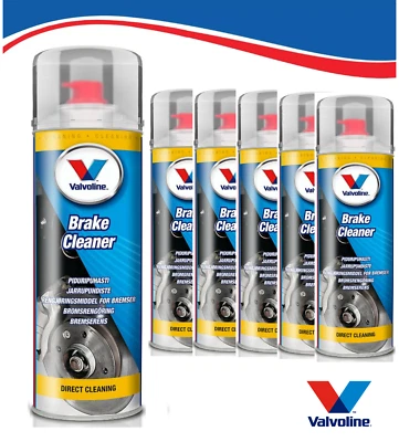 VALVOLINE PULITORE FRENI 6 PZ FRIZIONI DISCHI DETERGENTE PARTI MECCANICHE 500ml